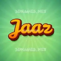 jaaz in Green Rays style - 3D name wallpaper
