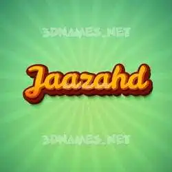 jaazahd in Green Rays style - 3D name wallpaper