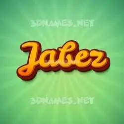 jabez in Green Rays style - 3D name wallpaper