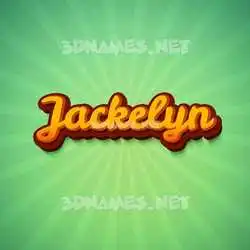 jackelyn in Green Rays style - 3D name wallpaper