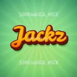 jackz in Green Rays style - 3D name wallpaper