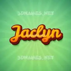 jaclyn in Green Rays style - 3D name wallpaper