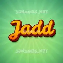 jadd in Green Rays style - 3D name wallpaper
