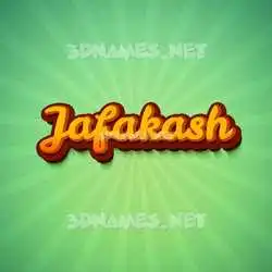 jafakash in Green Rays style - 3D name wallpaper