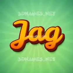 jag in Green Rays style - 3D name wallpaper