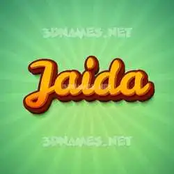 jaida in Green Rays style - 3D name wallpaper