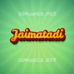 jaimatadi in Green Rays style - 3D name wallpaper