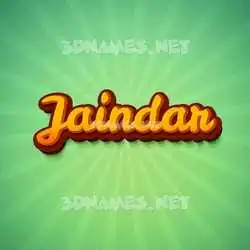jaindar in Green Rays style - 3D name wallpaper