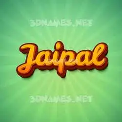 jaipal in Green Rays style - 3D name wallpaper