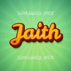 jaith in Green Rays style - 3D name wallpaper