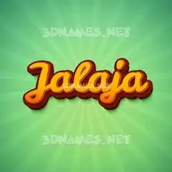 jalaja in Green Rays style - 3D name wallpaper