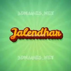 jalendhar in Green Rays style - 3D name wallpaper