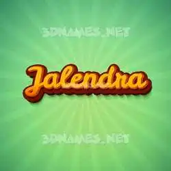 jalendra in Green Rays style - 3D name wallpaper