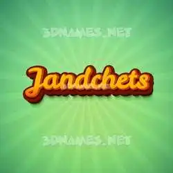 jandchets in Green Rays style - 3D name wallpaper
