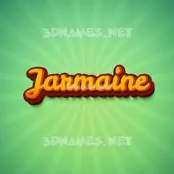 jarmaine in Green Rays style - 3D name wallpaper