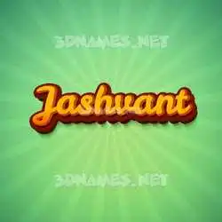 jashvant in Green Rays style - 3D name wallpaper