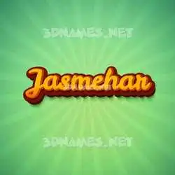 jasmehar in Green Rays style - 3D name wallpaper
