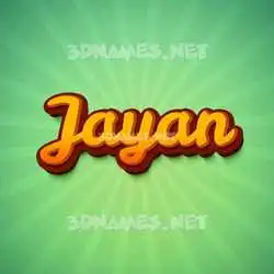 jayan in Green Rays style - 3D name wallpaper