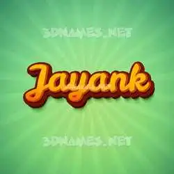 jayank in Green Rays style - 3D name wallpaper