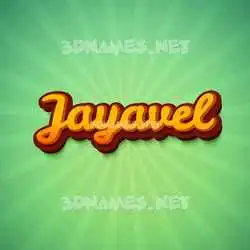 jayavel in Green Rays style - 3D name wallpaper