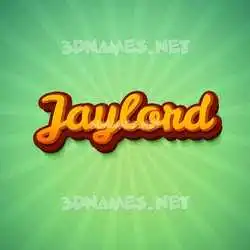 jaylord in Green Rays style - 3D name wallpaper
