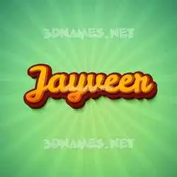 jayveer in Green Rays style - 3D name wallpaper