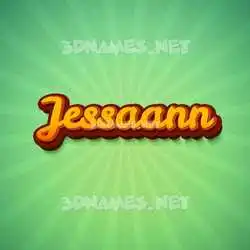 jessaann in Green Rays style - 3D name wallpaper