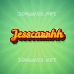 jesscarrhh in Green Rays style - 3D name wallpaper