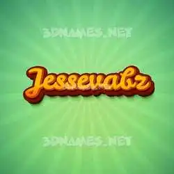 jessevabz in Green Rays style - 3D name wallpaper