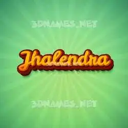 jhalendra in Green Rays style - 3D name wallpaper