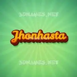 jhonhasta in Green Rays style - 3D name wallpaper