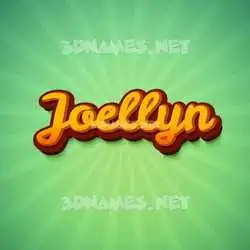 joellyn in Green Rays style - 3D name wallpaper