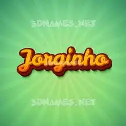 jorginho in Green Rays style - 3D name wallpaper