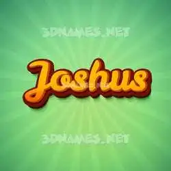 joshus in Green Rays style - 3D name wallpaper