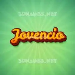 jovencio in Green Rays style - 3D name wallpaper