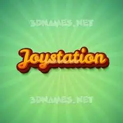 joystation in Green Rays style - 3D name wallpaper