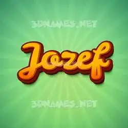 jozef in Green Rays style - 3D name wallpaper