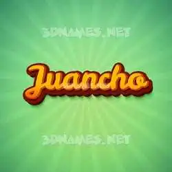 juancho in Green Rays style - 3D name wallpaper