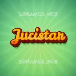 jucistar in Green Rays style - 3D name wallpaper