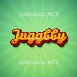 juggbby in Green Rays style - 3D name wallpaper