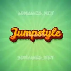 jumpstyle in Green Rays style - 3D name wallpaper