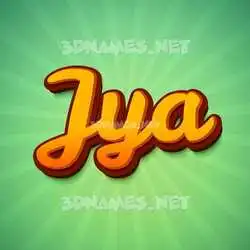 jya in Green Rays style - 3D name wallpaper