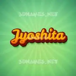 jyoshita in Green Rays style - 3D name wallpaper