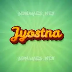 jyostna in Green Rays style - 3D name wallpaper