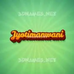 jyotimanwani in Green Rays style - 3D name wallpaper