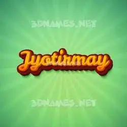 jyotirmay in Green Rays style - 3D name wallpaper