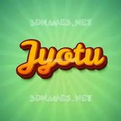 jyotu in Green Rays style - 3D name wallpaper