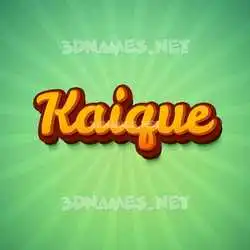kaique in Green Rays style - 3D name wallpaper