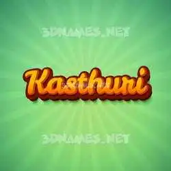 kasthuri in Green Rays style - 3D name wallpaper