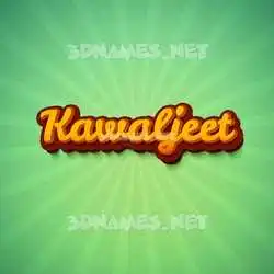 kawaljeet in Green Rays style - 3D name wallpaper